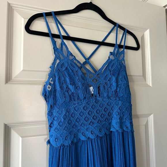 Baltic Born Summerlin Lace Top Maxi Dress in Blue - Picture 3 of 7